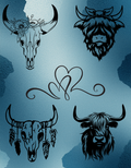 Blue Cow Love Design