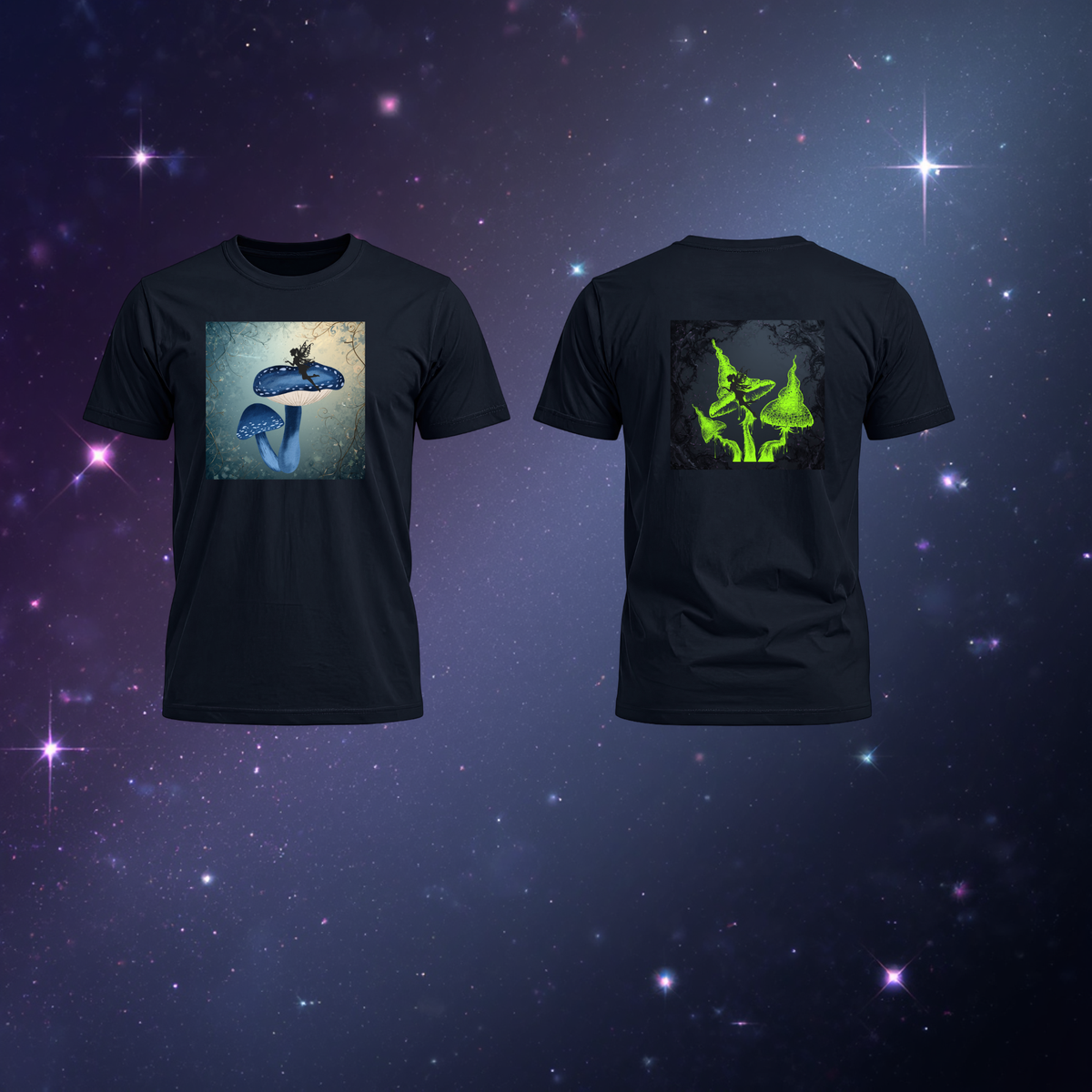 Dark Fairy Mushroom Forest T-Shirt